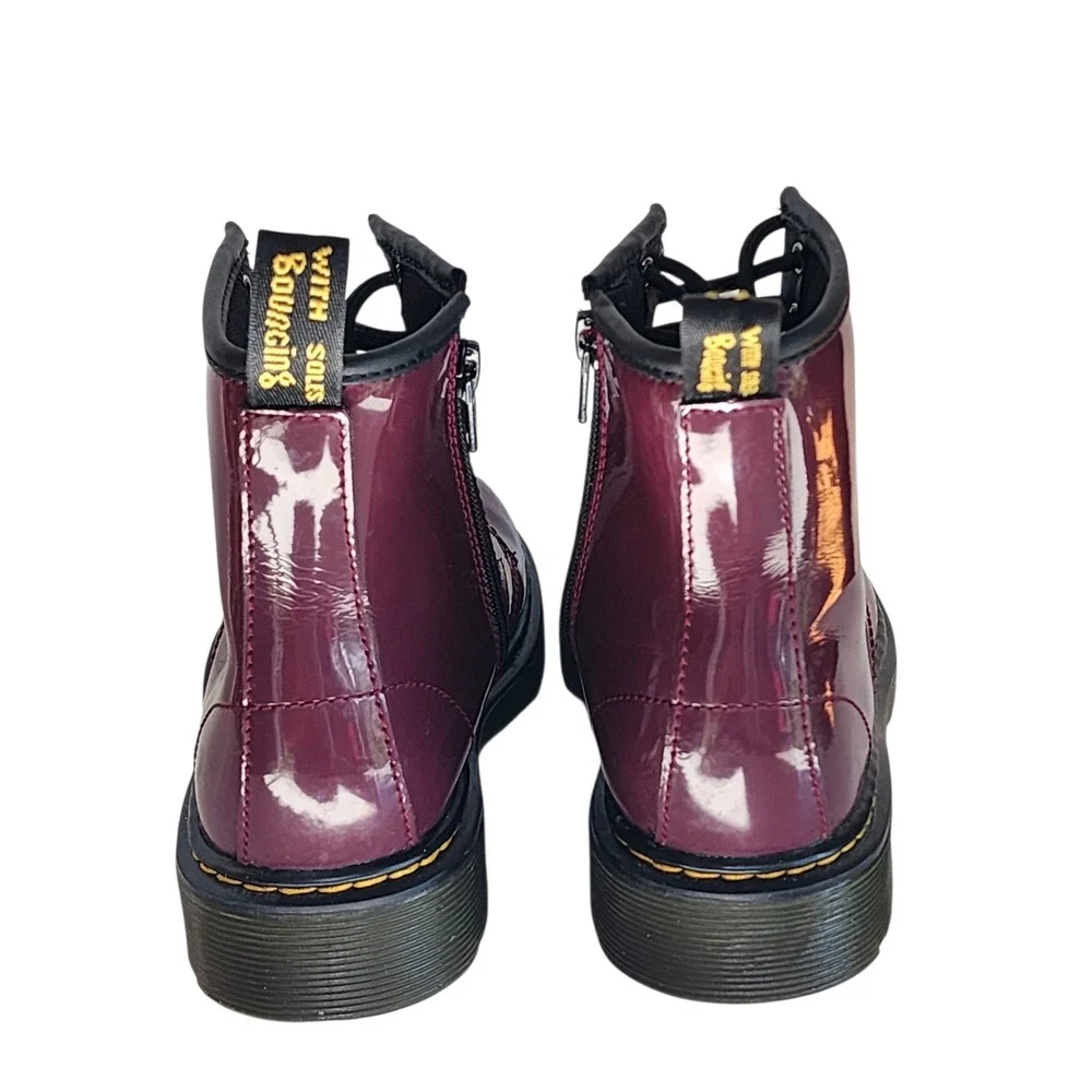 Dr. Martens 1460 Patent J Kids Boots Burgundy Purple 3.5 US AW004 SK 05 U